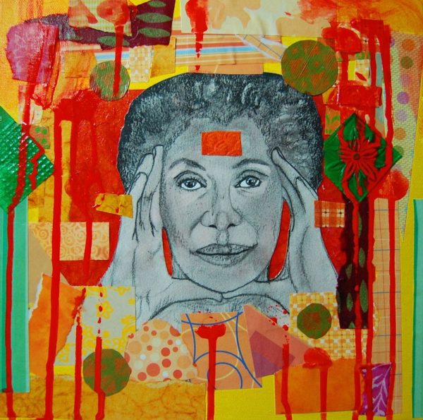 Indigene Art Forms MM Orange and Yellow Pattern Woman