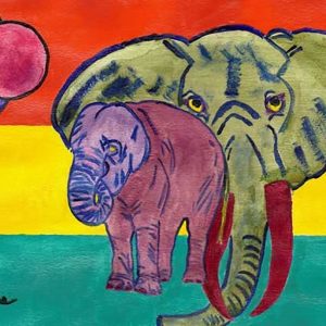Indigene Art Forms Print Elephant Totem